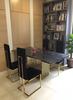 Modern Gleamy Marble-Top Dining Table / Lixra