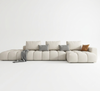 L-Shape Comfy Leather Sectional Sofa / Lixra