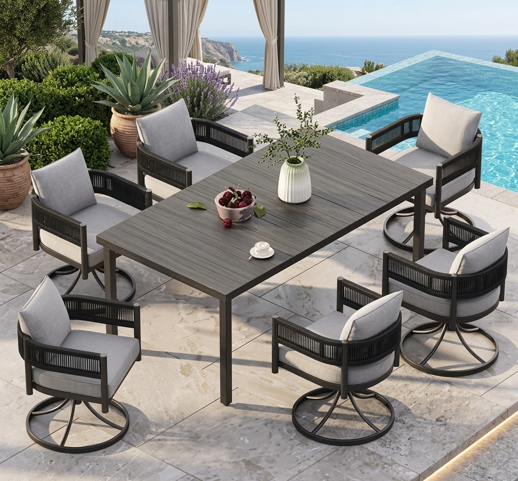 Outdoor Patio Dining Table Set / Lixra