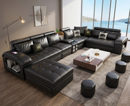 Modern Multi-Functional Luxurious Leather Sectional Sofa / Lixra