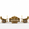 European Wooden Handcrafted Fabric Sofa Set / Lixra