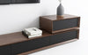 Modern Oak Wood Coffee Table And TV Stand Set / Lixra 