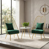 Set Of 2 Metallic Accent Chair / Lixra