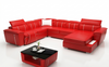 Contemporary Design Electric Leather Reclining Sofa / Lixra