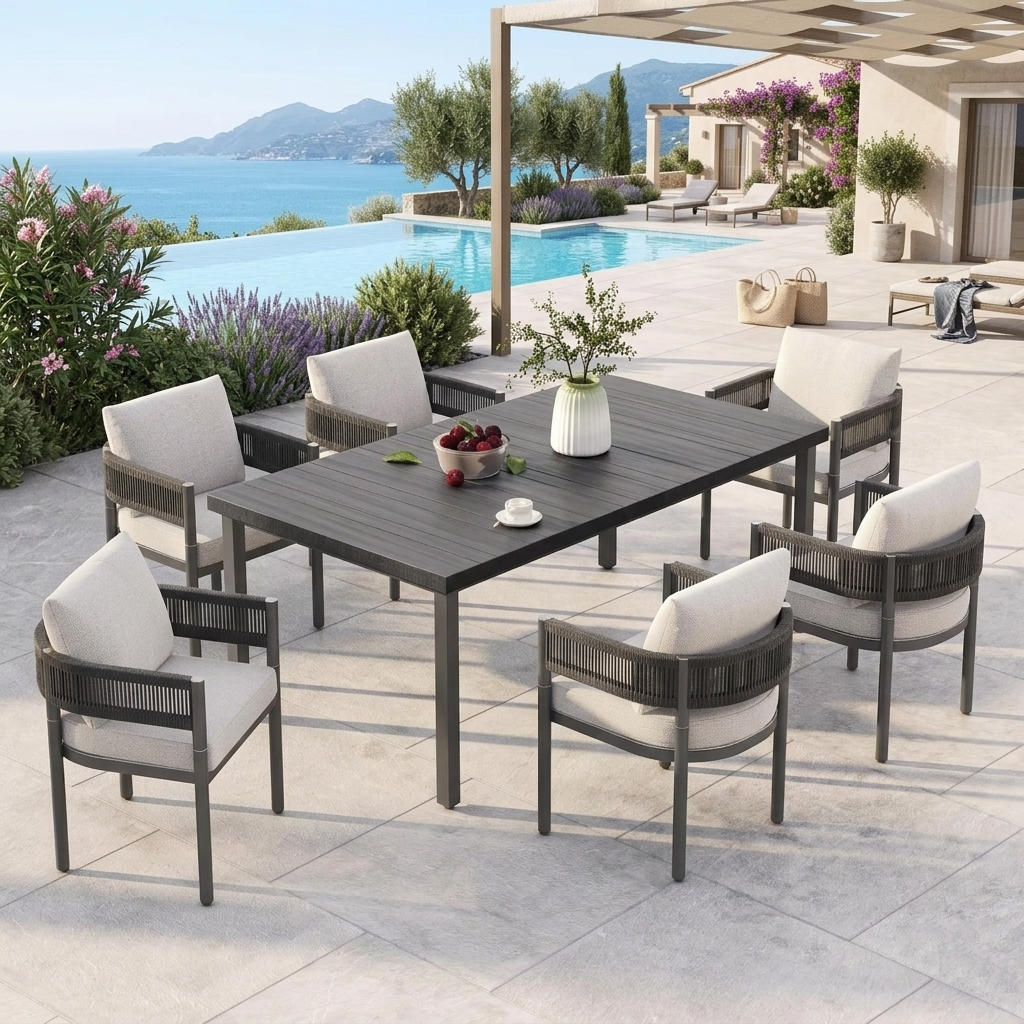 Outdoor Patio Dining Table Set / Lixra