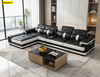 Classic Modern Multifunctional Leather Sectional Sofa Set / Lixra