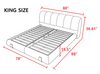 Modern Stylish Leather Upholstered Bed