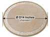 Elegant Ivory Pearl Beaded Placemat Set of 2 / Lixra