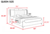 Luxurious Exquisite Spacious Leather Bed