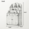 Designer Wooden Temple with Storage Compartments