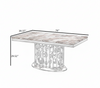 Matte Glossy Marble Dining Table Set
