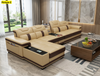 Classic Modern Multifunctional Leather Sectional Sofa Set / Lixra