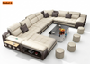 Modern Distinctive Comfy Leather Aesthetic Sectional Sofa / Lixra