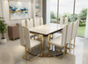 Ultra Rectangular Marble Dining Table Set / Lixra