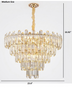 Flush Mount Modern Multilayer Round Pendant Chandelier