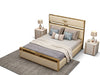 Italian Light Luxurious Leather Upholstered Bed
