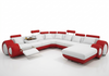 Modern Leather Sectional Sofa with Recliner / Lixra