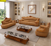 Leather Upholstered 3 Piece European Sofa Set / Lixra