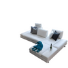 Contemporary Modernistic Look L-Shaped Leather Sectional Sofa Set / Lixra
