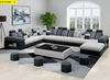 Modern Sectional Sofa Set in Fabric / Lixra
