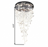 Leaf Shaped Modern LED Glass Chandelier