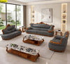Leather Upholstered 3 Piece European Sofa Set / Lixra