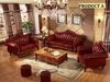 European Traditional Liville Leather Sofa Set 3+2+1 / Lixra