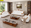 Leather Upholstered 3 Piece European Sofa Set / Lixra