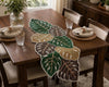 Green Leaf Design Table Runner / Lixra