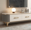 Modern Marble Top Coffee table and TV Stand Set / Lixra