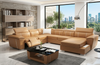 Contemporary Design Electric Leather Reclining Sofa / Lixra
