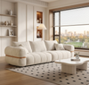 Button-Tufted Velvet Fabric Sofa / Lixra