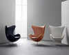 Aesthetic Egg-Shaped Leather Accent Chair / Lixra