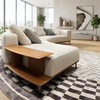 Modern Fabric Upholstered Curvy Sofa Set / Lixra