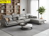 L-Shaped Minimalistic Leather Sectional Sofa Set / Lixra