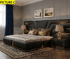 Modern High-End Luxurious Leather Bed / Lixra