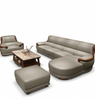 Leather Upholstered Sofa Set Living Room Furniture / Lixra