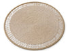 Elegant Ivory Pearl Beaded Placemat Set of 2 / Lixra