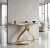 Luxurious Marble Top Accent Table / Lixra