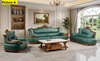 Leather Upholstered 3 Piece European Sofa Set / Lixra