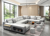 Modern Distinctive Comfy Leather Aesthetic Sectional Sofa / Lixra