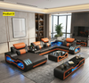 Fine Embellish Comfort Leather Sectional LED Sofa Set / Lixra