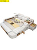 Multi-Functional Resplendent Smart Leather Bed / Lixra