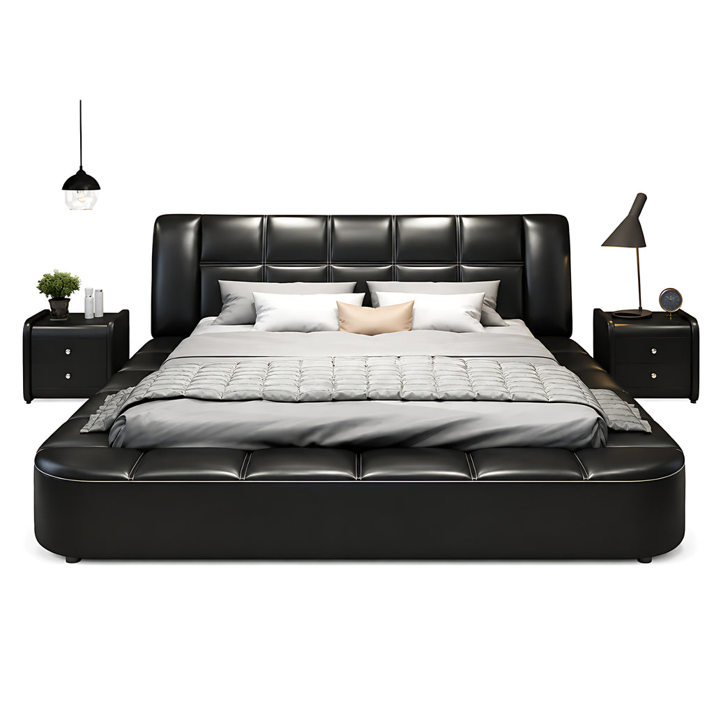 Genuine Leather King Size Bed / Lixra