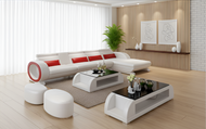 Grand Exclusive Home Comfort Leather Sectional Sofa Set / Lixra