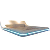 Elementary Design Leather Bed With LED Lights / Lixra