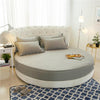 Round Breathable Cotton Fabric Bedsheet With Pillow Cover / Lixra
