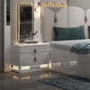 Royal LED Leather Bedroom Set With Dresser / Lixra
