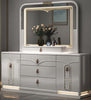Royal LED Leather Bedroom Set With Dresser / Lixra
