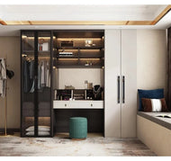 Magnificent Design Wooden Wardrobe With LED / Lixra